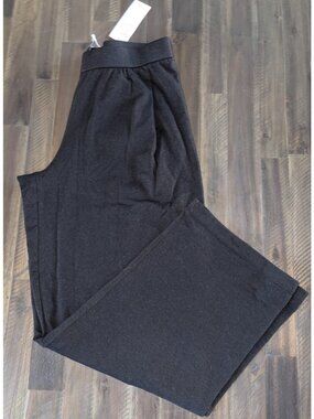 Eileen Fisher XS Black Straight Ankle Pleated  Pants NWT